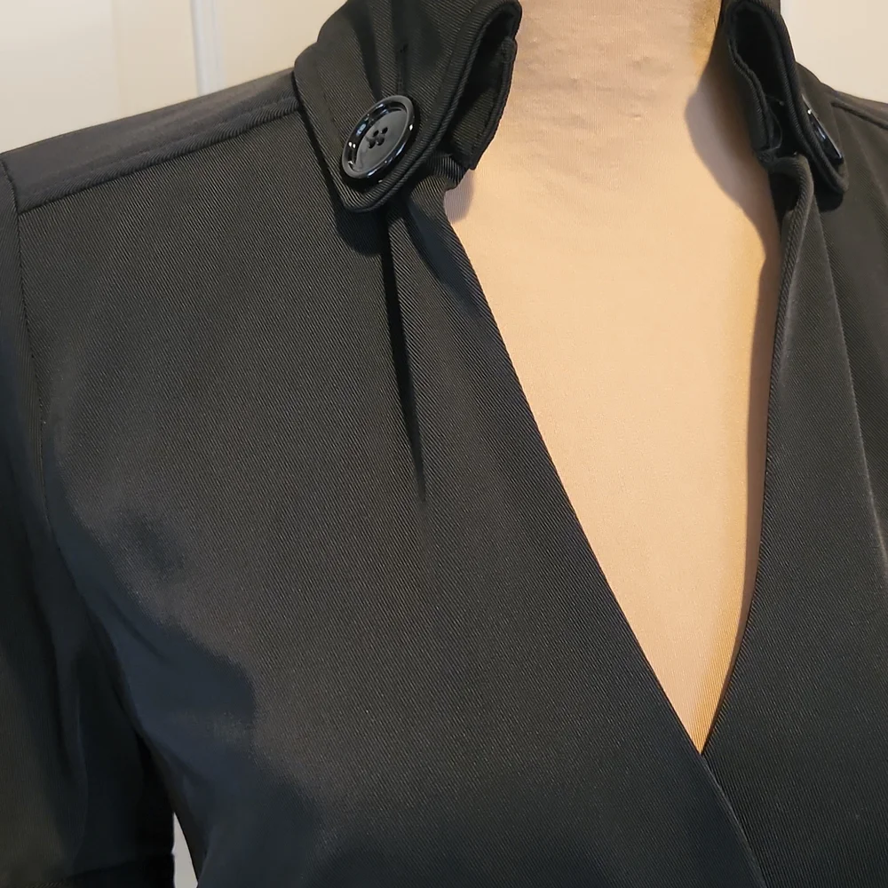 Zara exquisite material blk dress, M - Picture 2 of 15